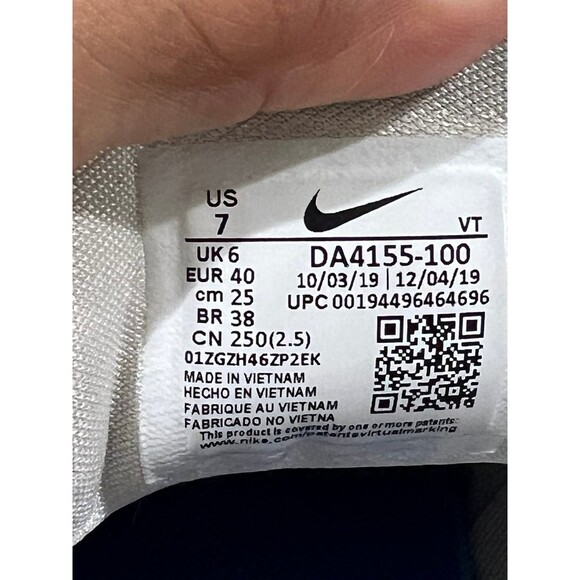 Nike Air Max 720 Slip OBJ Odell Beckham Sneakers DA4155-100 Summit White Sz 7 - Picture 10 of 10